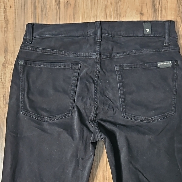 7 For All Mankind Slimmy Luxe Performance Men's Black Jeans 30 - Picture 16 of 16